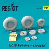Reskit RS32-0331 Do-335А Pfeil wheels set (weighted) Cyber Hobby, HK Models, Zoukei-Mura 1/32