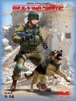 ICM 16102 Офицер подразделения K-9 IDF с собакой 1/16