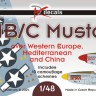 Dk Decals 48069 P-51B/C Mustang o. Western Europe (10x camo) 1/48