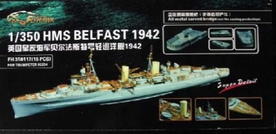 FlyHawk FH350117 HMS Belfast 1942 Super Detail Set 1:350