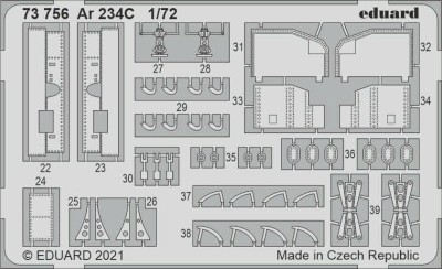 Eduard 73756 SET Ar 234C (H.2000 / DRAG) 1/72