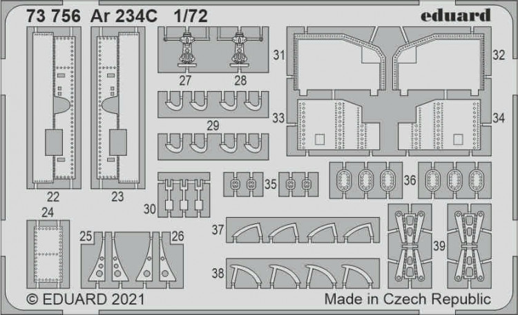 Eduard 73756 SET Ar 234C (H.2000 / DRAG) 1/72