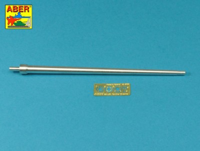 Aber 35 L-167 German 7,5cm KwK42L/70 gun barrel without muzzle brake for Panther Pz.Kpfw.V Ausf.A/Ausf.D/Ausf.G or Panther II (designed to be used with Dragon, Hobby Boss, ICM and Zvezda kits) 1/35