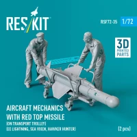 Reskit F72035 Aircraft mechanics w/ Red Top missile (2 fig) 1/72