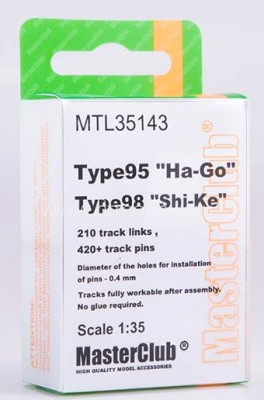 Master Club MTL-35143 Tracks for Type 95 &quot;Ha-Go&quot;, Type98 &quot;Shi-Ke&quot; 1/35