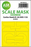Art Scale 200-M32012 Curtiss Hawk 81-A2 AVG wheels bay masks 1/32