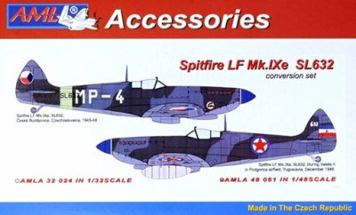 AML AMLA48061 Spitifre LF Mk.IXe SL632 Conv.set (CZ,Yugosl) 1/48