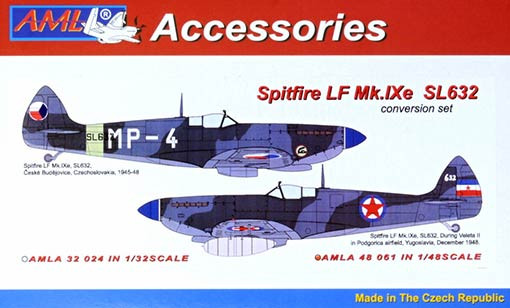 AML AMLA48061 Spitifre LF Mk.IXe SL632 Conv.set (CZ,Yugosl) 1/48