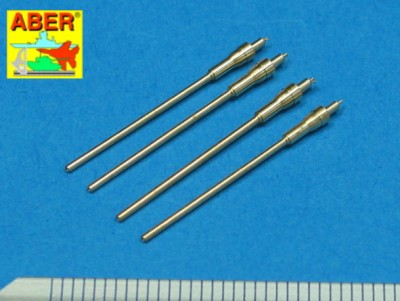 Aber A48007 Set of 4 barrels for German aircraft 20mm machine guns MG.151/20 1/48