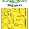 Art Scale 200-M32113 North-American T-28-B/D Trojan canopy frame paint mask (outside only) 1/32