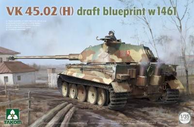 Takom 2191 Немецкий тяжёлый танк VK 45.02(H) draft blueprint w 1461 1/35