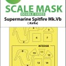 Art Scale 200-M48015 Supermarine Spitfire Mk.Vb wheels and canopy frame paint masks (inside & outside) 1/48