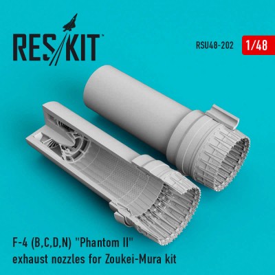 Reskit U48202 F-4 (B,C,D,N) 'Phantom II' exh.nozzles (ZOUK) 1/48