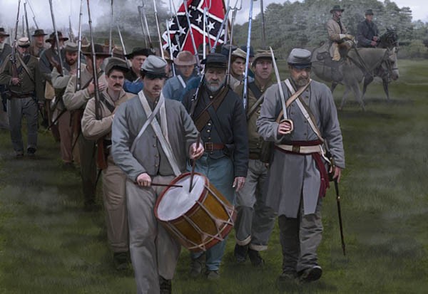 Strelets STR14772 Confederates on the March Gettysburg (ACW/American Civil War era) 1/72