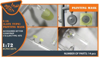 Clear Prop CPA72075 I-16 late Painting Mask (CL.PROP) 1/72