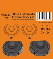 CMK P72037 DB-7 Exhausts - Correction Set (AZUR/FRROM) 1/72