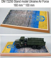 Dan Models 72250 подставка для модели ( тема АТО - БТТ - подложка фото бетонка + флаг Украины ) размеры 160мм*100мм