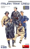 Miniart 35500 Italian Tank Crew, Resin Heads (5 fig.) 1/35