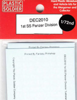 Plastic Soldier DEC2010 Decal Set 1st SS Panzer Division (1:72)