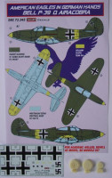 Kora Model DEC72245 Bell P-39Q Airacobra (Luftwaffe serv.) декали декали 1/72