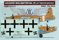 Kora Model DEC72345 V.Wellington Mk.III Luftwaffe Service декали декали 1/72