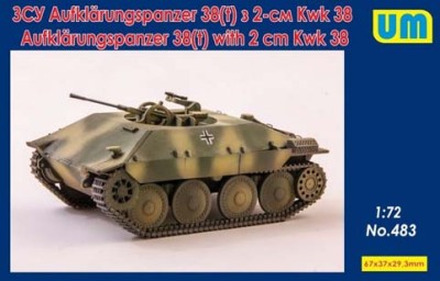 UniModel UMM-72483 Aufklarungspanzer 38(t) with 2cm Kwk38 1/72