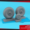 Armory ARAW32411 Avro Lancaster wheels mid type with weighted tyres 1/32