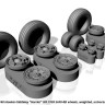 Armory ARAW48405 Hawker-Siddeley Harrier GR.7/GR.9/McDonnell-Douglas AV-B wheels, weighted 1/48