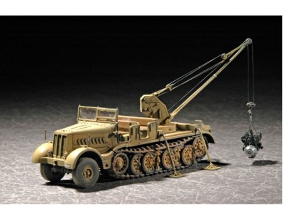 Trumpeter 07253 6-тонный кран на 18-т. Sd.Kfz.9/1(ранний) 1/72