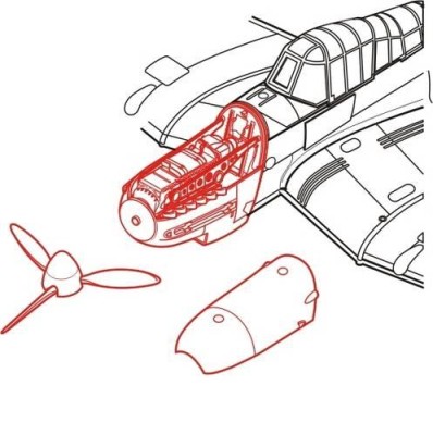 CMK 7055 Ju-87G - engine set for ACA (Jumo 211) 1/72