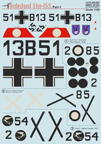 Print Scale 48-092 Не-51 Part 1 1/48