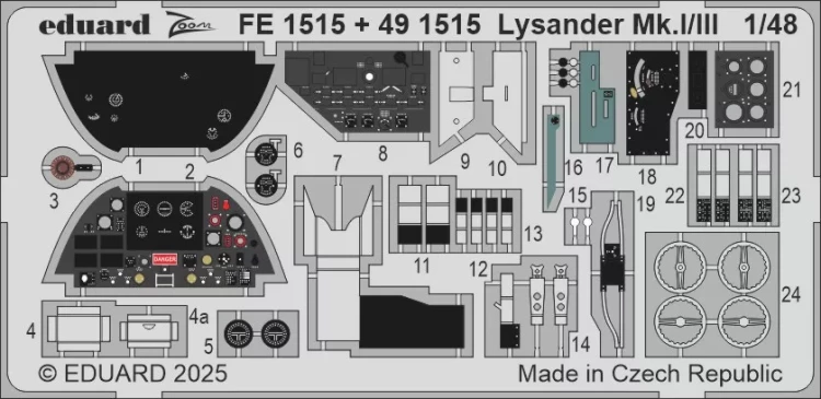Eduard FE1515 Lysander Mk.I/III (AIRF) 1/48