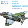 Quinta studio QD32039 F-4E (Revell) 3D Декаль интерьера кабины 1/32