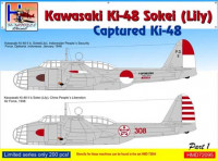 Hm Decals HMD-72095 1/72 Decals Ki-48 Sokei (Lily) Captured Part 1