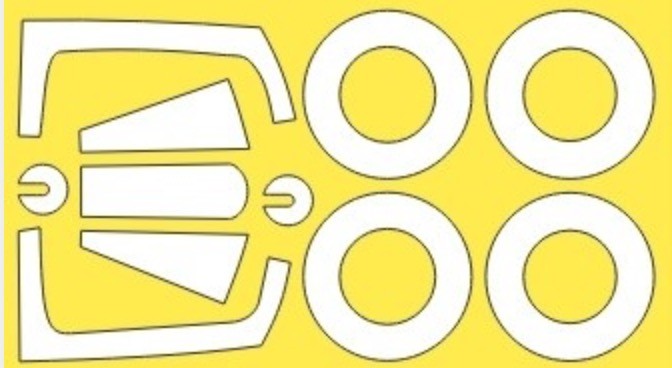 Maestro Models MMMK7284 J29A/B/F Tunnan paint mask (Tarangus) 1/72