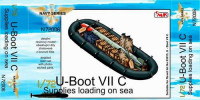 CMK N72006 U-Boot VII Supplies loading on sea (food, boat, 1x torpedoe)for REV 1/72