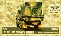 Armada Hobby E72048 M1083 LTAS Cab w/ shelter (resin kit & PE) 1/72
