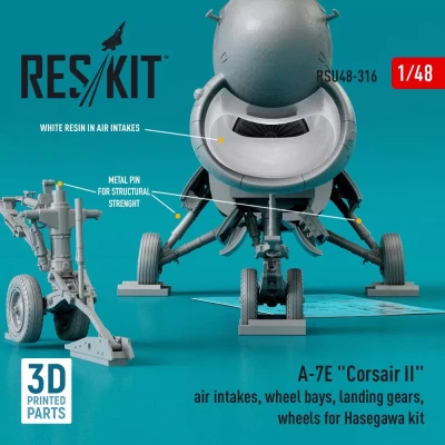 Reskit U48316 A-7E 'Corsair II' - big upgrade set (HAS) 1/48