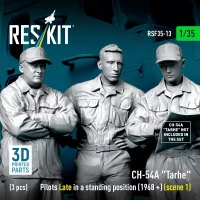 Reskit F35013 CH-54A 'Tarhe' pilots Late stand.1968+ 1/35