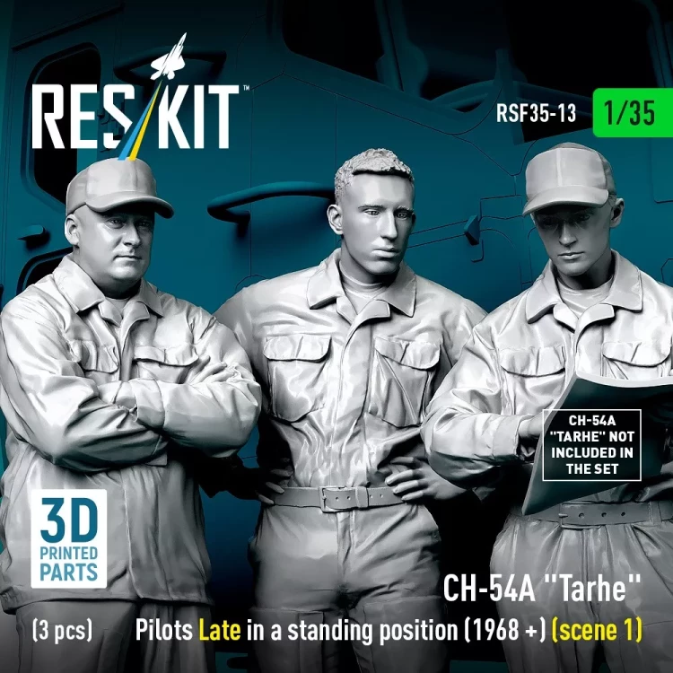 Reskit F35013 CH-54A 'Tarhe' pilots Late stand.1968+ 1/35