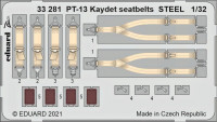 Eduard 33281 PT-13 Kaydet seatbelts STEEL (RDN) 1/32