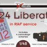 Dk Decals 48079 B-24 Liberator in RAF Service (4x camo) 1/48