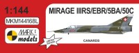Mark 1 Model 144168L Mirage IIIRS/EBR/5BA/50C (plastic bag) 1/144