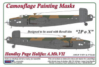 AML AMLM73034 Камуфляжные маски HP Halifax A.Mk.VII (REV) 1/72