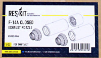 Reskit RSU32-0045 F-14A closed exh.nozzles (TAM) 1/32