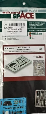 Eduard 3DL48230 DB-7 Boston III w/ US seatbelts SPACE (HKM) 1/48