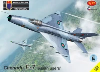 Kovozavody Prostejov 72505 Chengdu F-7 'Asian users' (4x camo) 1/72