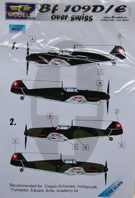 LF Model M4805 Mask Bf 109D/E over Swiss (EDU/TRUMP/CAF) 1/48