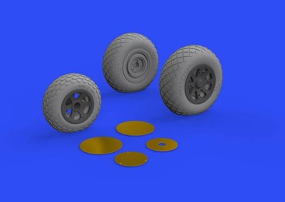 Eduard 648515 BRASSIN 1/48 P-38F/G wheels (TAM)