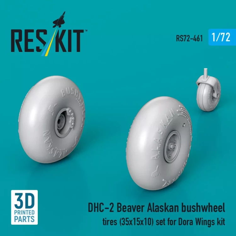 Reskit RS72-461 DHC-2 Beaver Alaskan bushwheel tires (DORA) 1/72